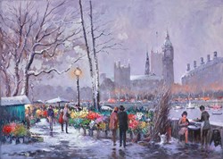 Winter in the City by Henderson Cisz - Original Painting on Box Canvas sized 27x20 inches. Available from Whitewall Galleries